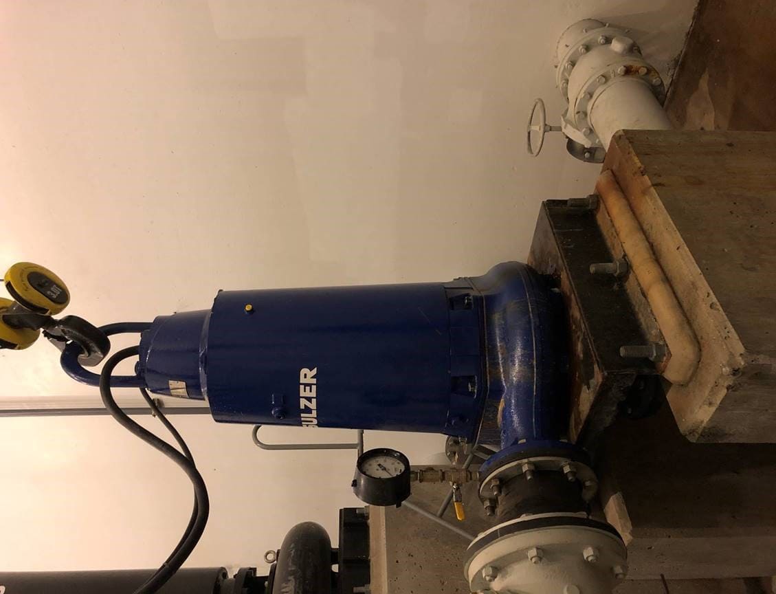 Sulzer Dry Pit Submersible Pump Installation